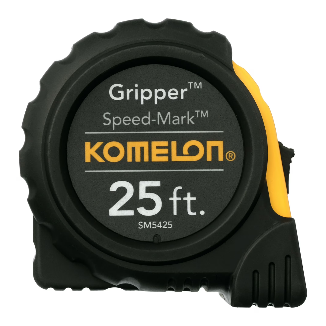 Komelon 25-Ft Speed Mark Gripper Acrylic Coated Steel Blade Tape Measure