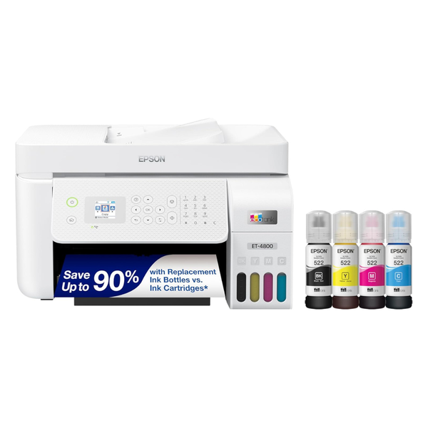 Epson EcoTank ET-4800 Wireless Monochrome Inkjet 4-in-1 Printer