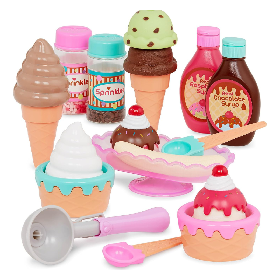21-Piece Battat Sweet Treats Parlour Ice Cream Play Set