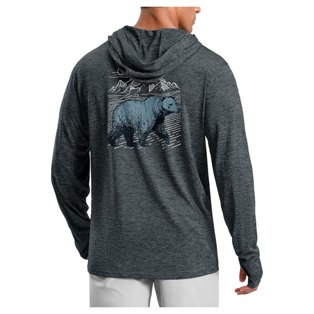 Men's UPF 50+ Lightweight Fishing & Hiking Hoodie (Various)