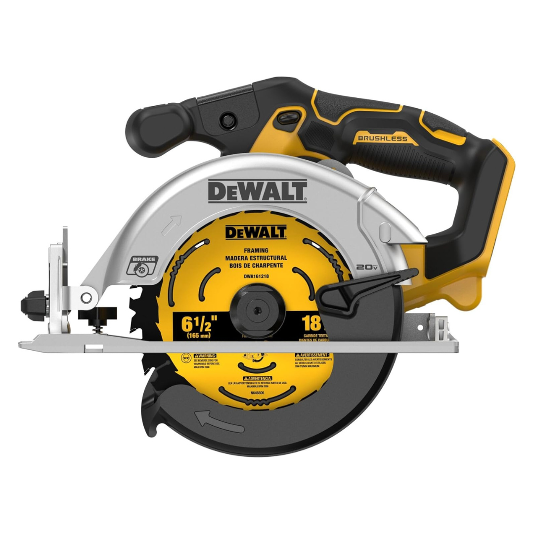 Dewalt 20V MAX Cordless Brushless 6-1/2'' Circular Saw (Tool Only)
