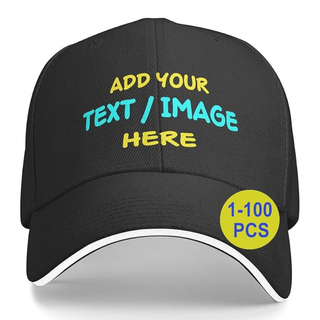 Personalized Custom Hat with Name Logo Photo