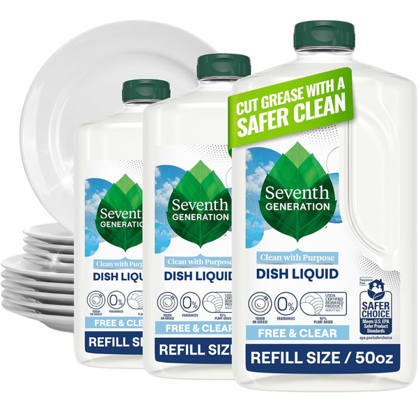 3-Pack 50-Oz Seventh Generation Free & Clear Hand Dish Wash Refill
