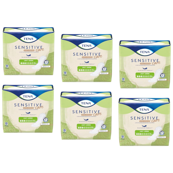 144-Count Tena Sensitive Care Light Incontinence Pads For Women