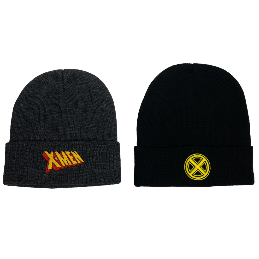 2-Pack Avengers X-Men Logo Adult Beanie Hats