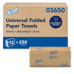 3000-Count 9.2" X 9.4" Scott Professional Universal Multifold Paper Towels (03650)