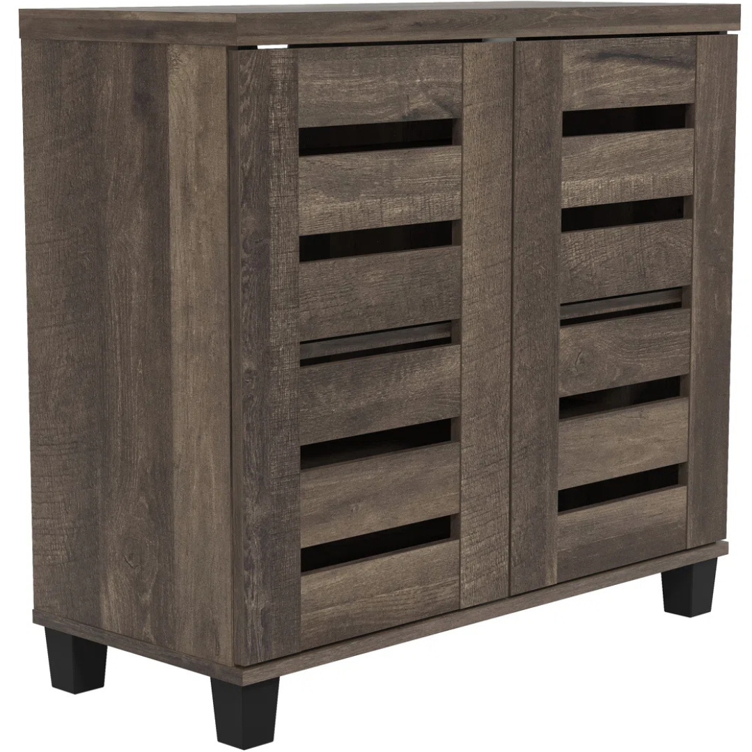 Steelside Millan 12-Pair Shoe Storage Cabinet