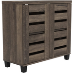 Steelside Millan 12-Pair Shoe Storage Cabinet