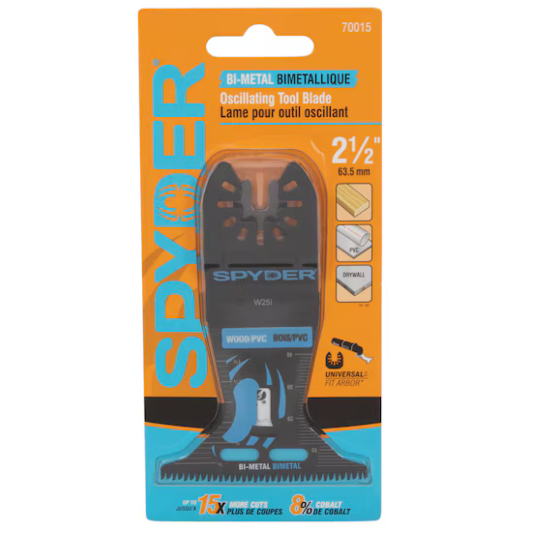 Spyder 2-1/2" Bi-metal Oscillating Tool Blade (70015)