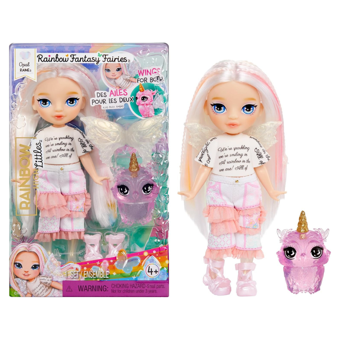 5.5" Posable Small Doll & Fantasy Owl Pet