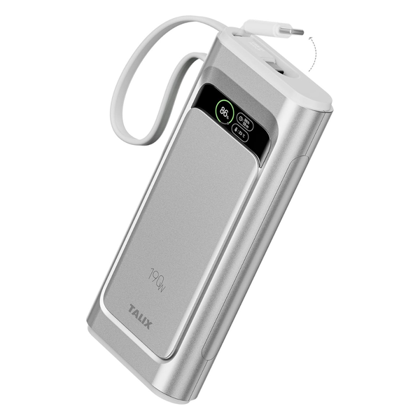 3-Port TALIX 20000mAh Laptop Power Bank W/ Built-in USB-C Cable