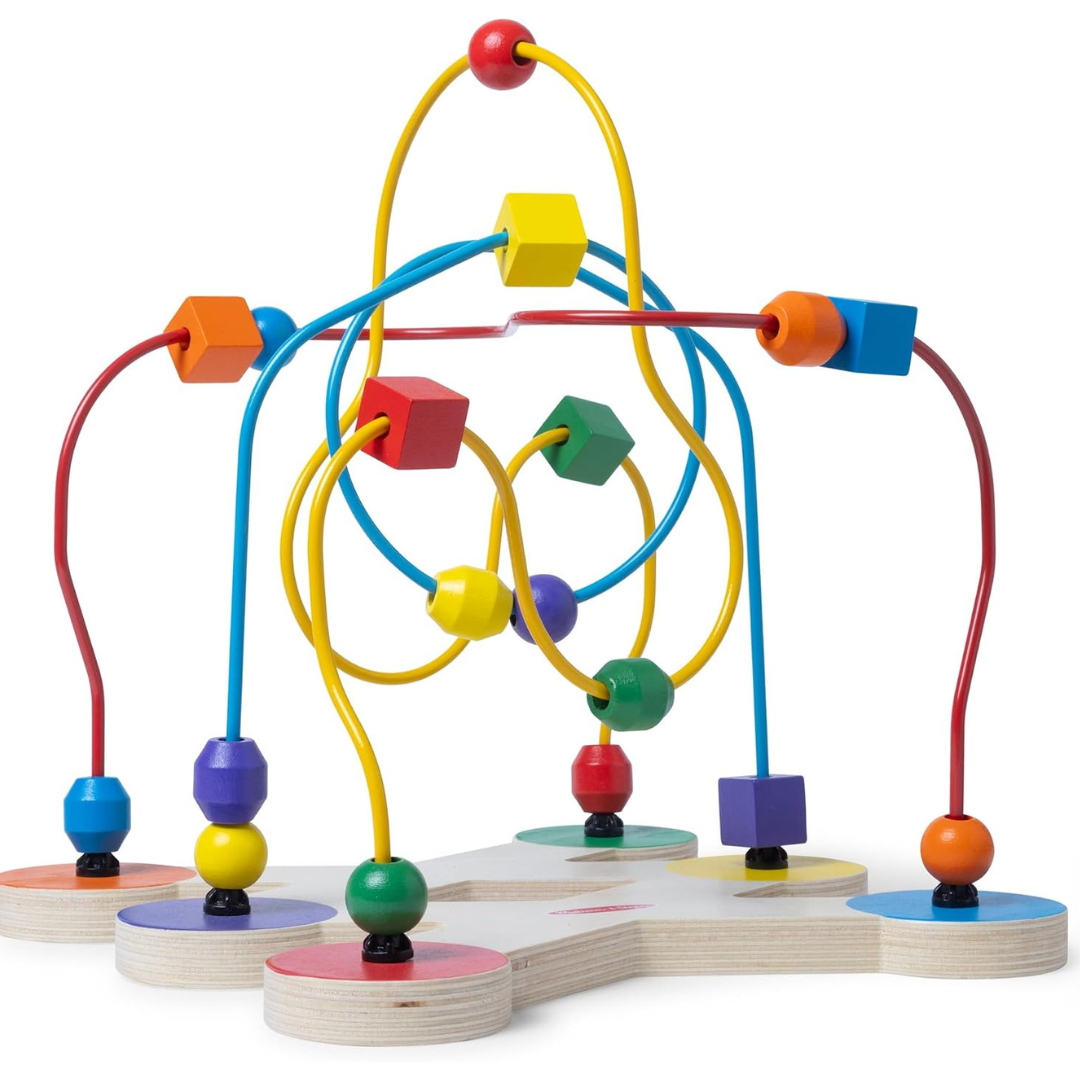 Melissa & Doug Classic Wooden Bead Maze, Educational Toy