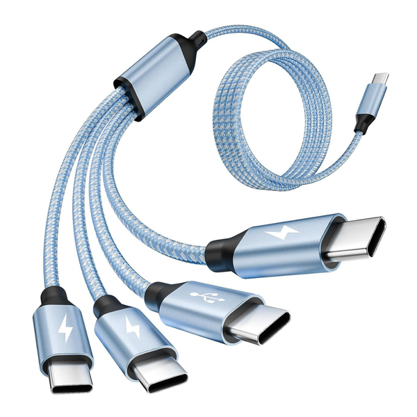 5' MPATIBY USB-C To 4x USB-C Multi Charging Cable
