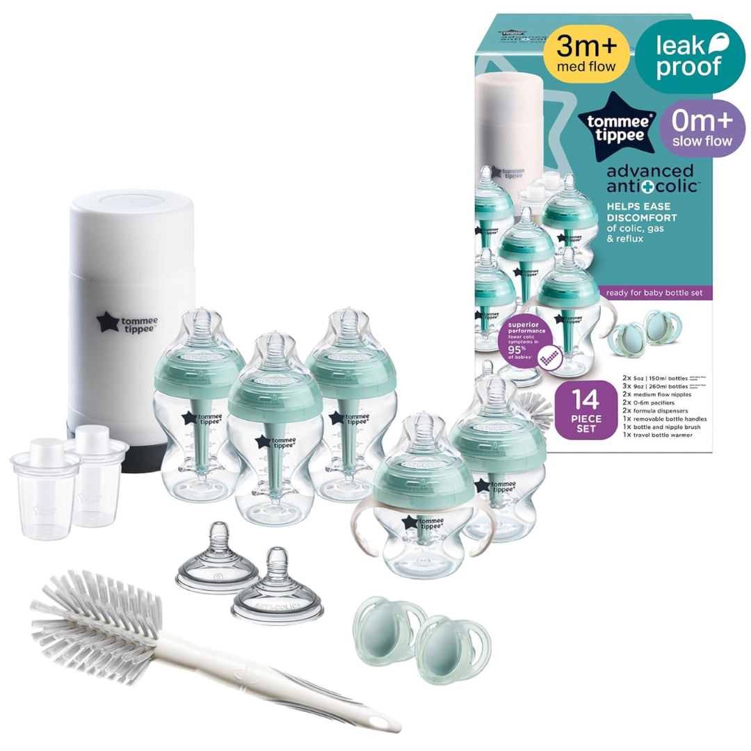 14-Piece Tommee Tippee Advanced Anti-Colic Baby Bottle Set