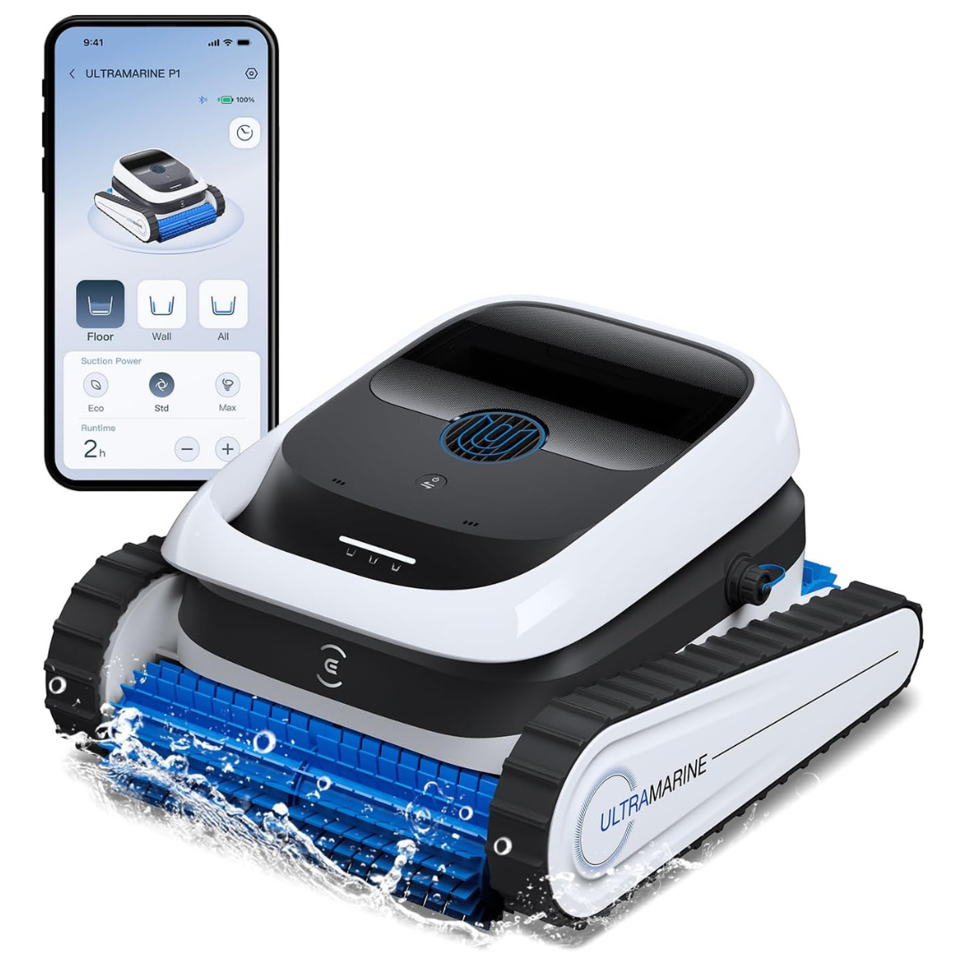 Ecovacs Ultramarine P1 Cordless Robotic Pool Cleaner W/ Accessory Kit