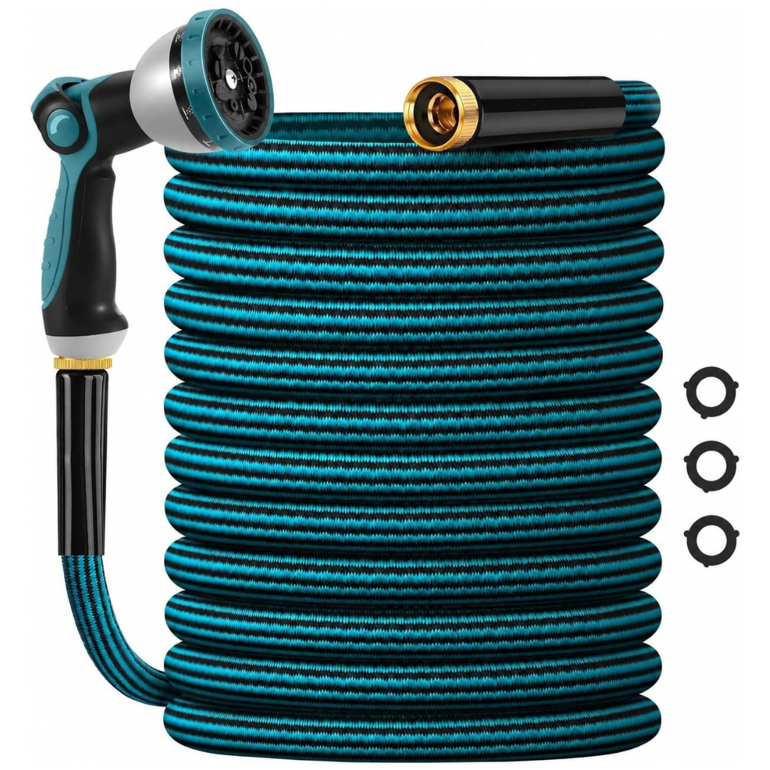 50ft Ultra Lightweight Non-Expanding Garden Water Hose