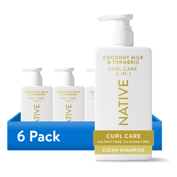 6-Pack 16.5-Oz Native Curl Care 2-in-1 Men's Shampoo & Conditioner