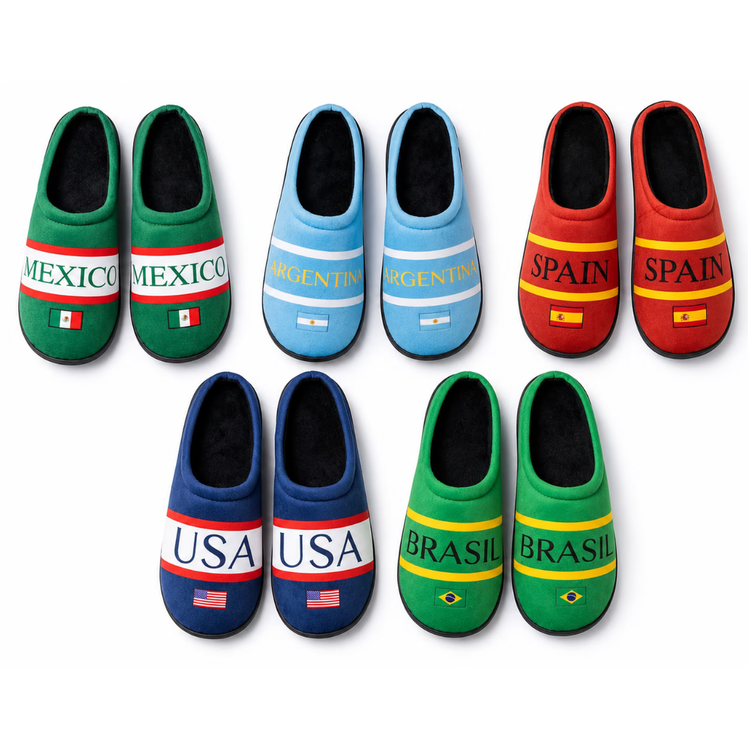 Ground Up Men's Soccer Fan Slippers (Various)