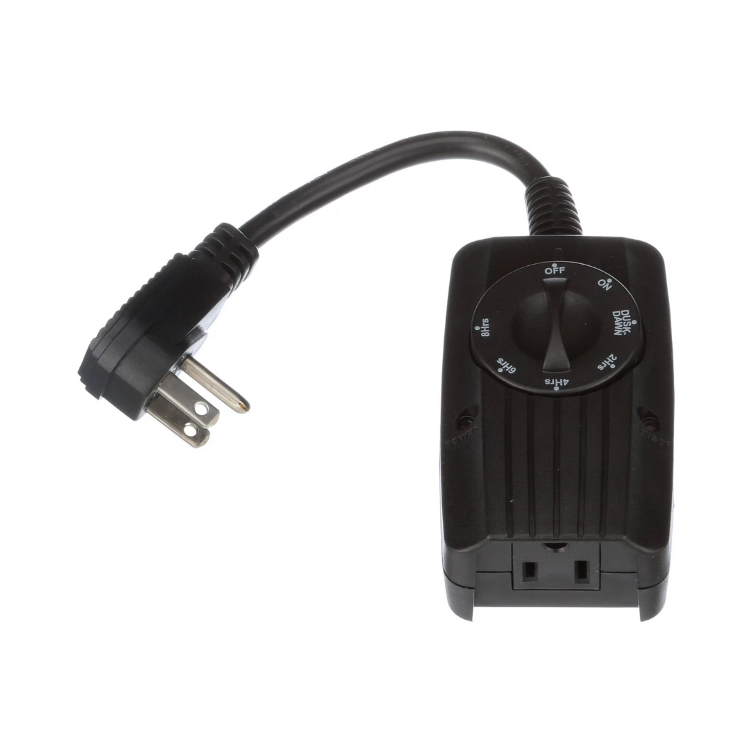 Southwire Outdoor 24-Hour Mechanical Light Sensor Timer With Dual Outlet