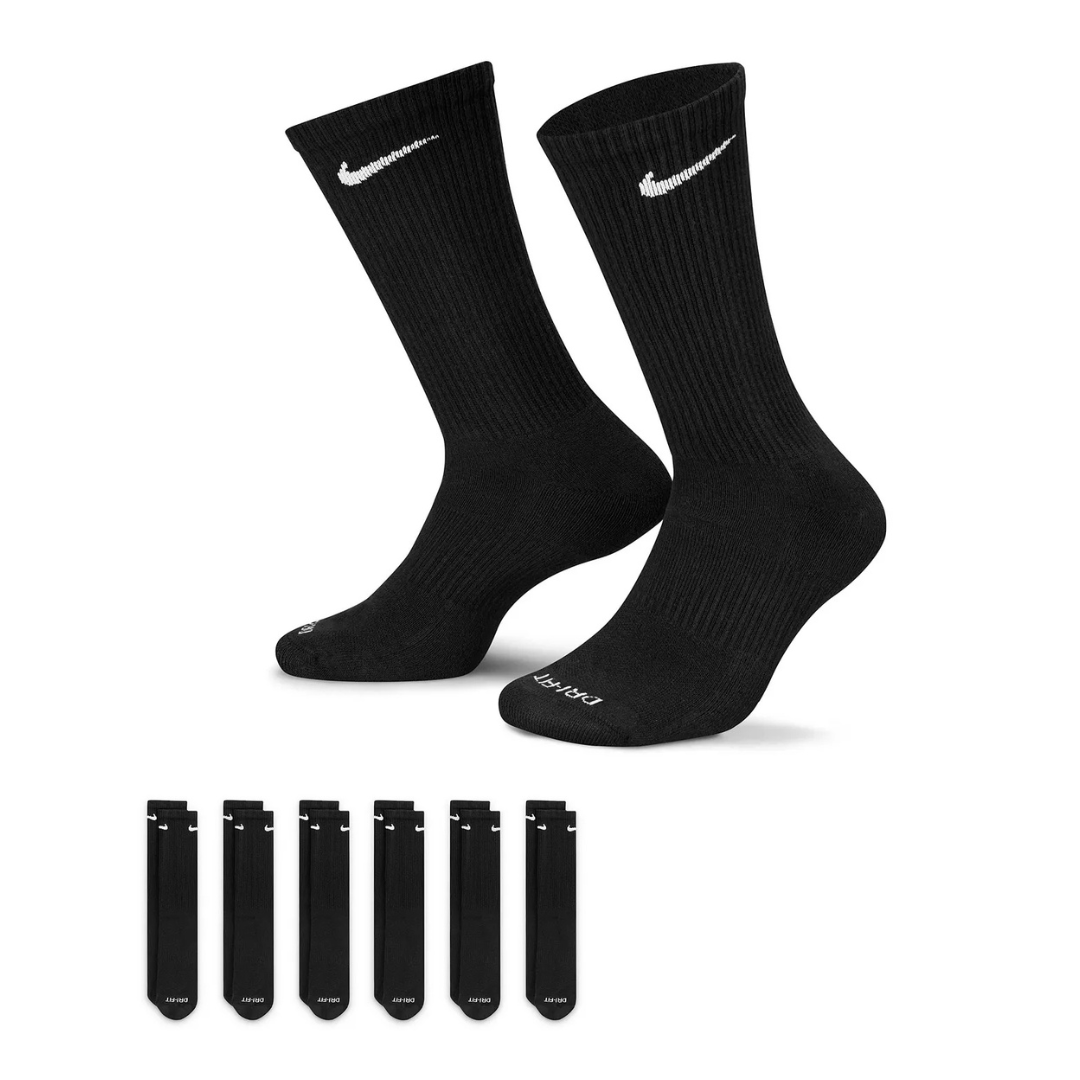 6-Pack Men's Nike Everyday Plus Cushion Crew Training Socks