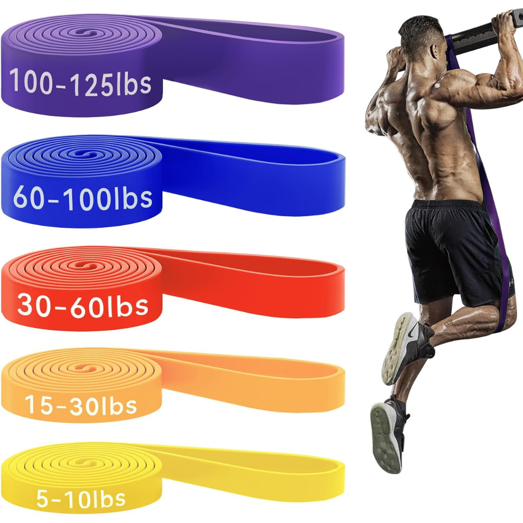 Pull Up Assistance Exercise Resistance Bands Set
