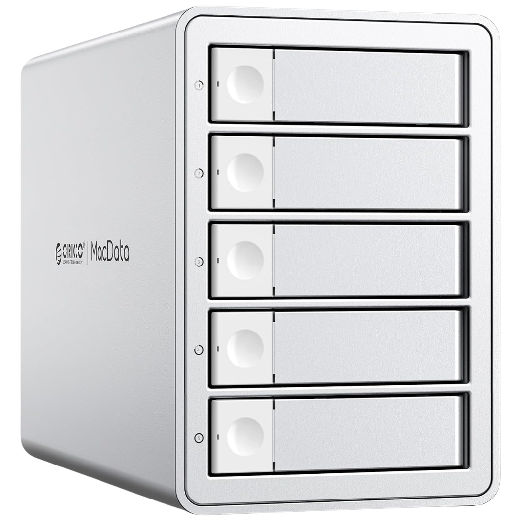 ORICO 5 Bay RAID External Hard Drive Enclosure (110TB Max)