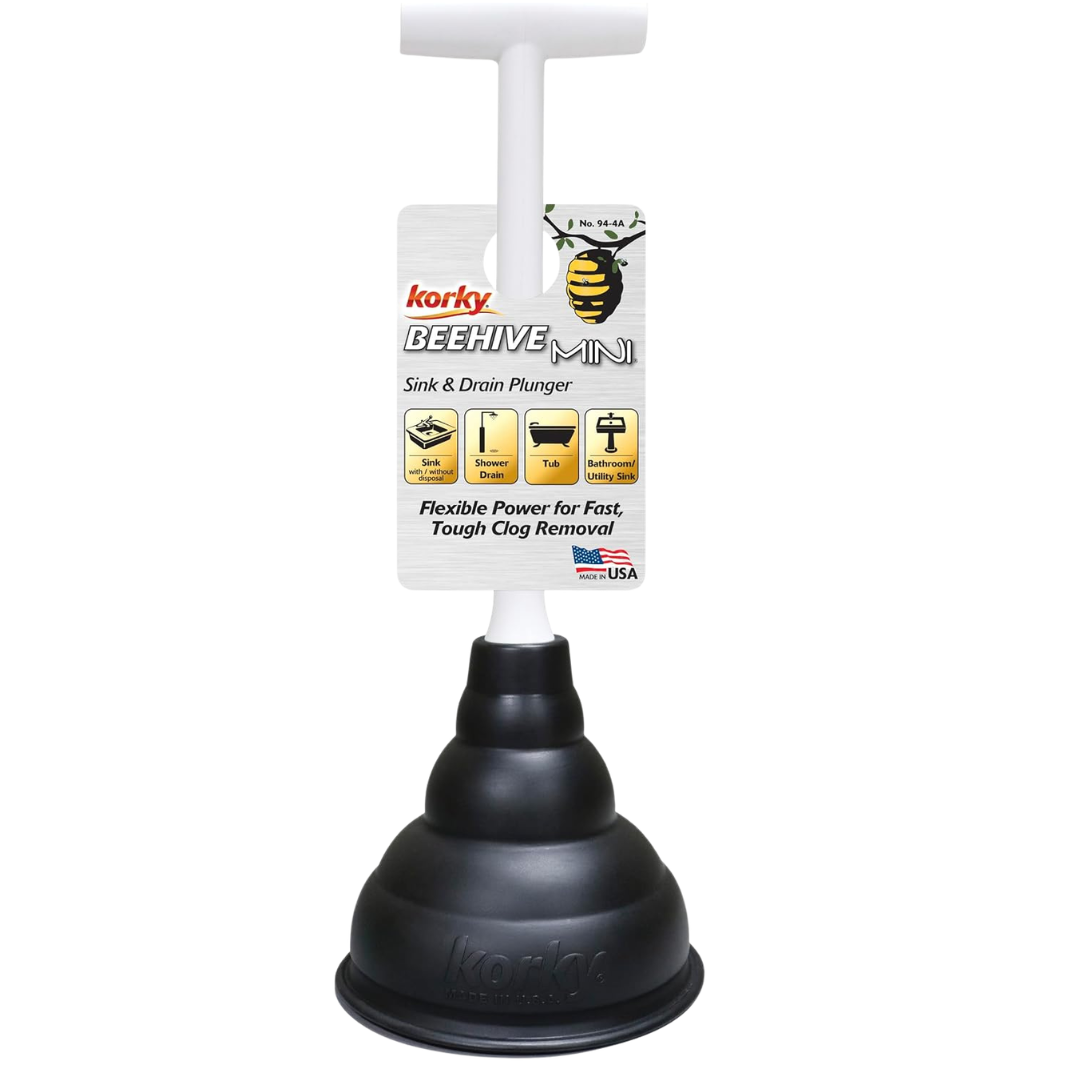 Korky Beehive Mini Sink & Drain Plunger