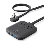 6-in-1 67W Anker Nano Charging Station USB-C Power Strip W/Flat Plug