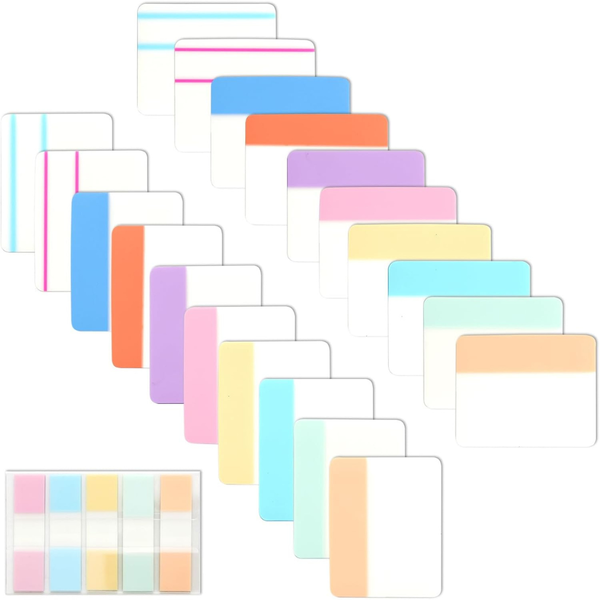 500-Piece Sticky Index Tabs Book Page