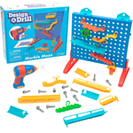 50-Piece Design & Drill Marble Maze Toy With Electric Drill