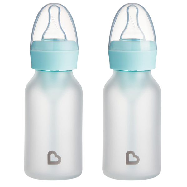 2-Pack 4-Oz Munchkin Bond Silicone Coated Glass Baby Bottles