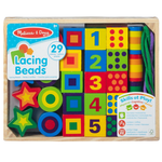 Melissa & Doug Deluxe Wooden Lacing Beads