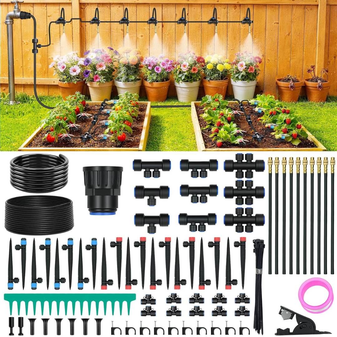 100ft Drip Irrigation Kit With 30 Emitters
