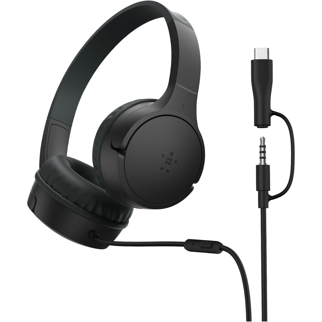 Belkin SoundForm Mini Kids On-Ear Wired Headphones