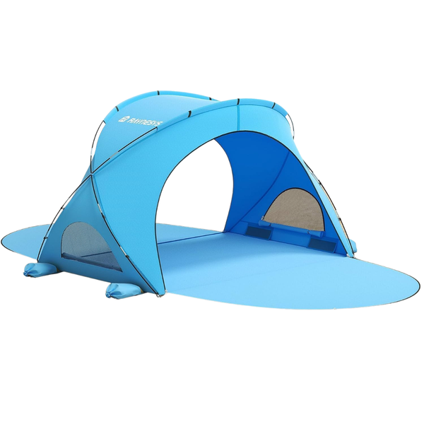 1-3 Person Beach Tent Sun Shade Tent W/ 2 Zippered Doors