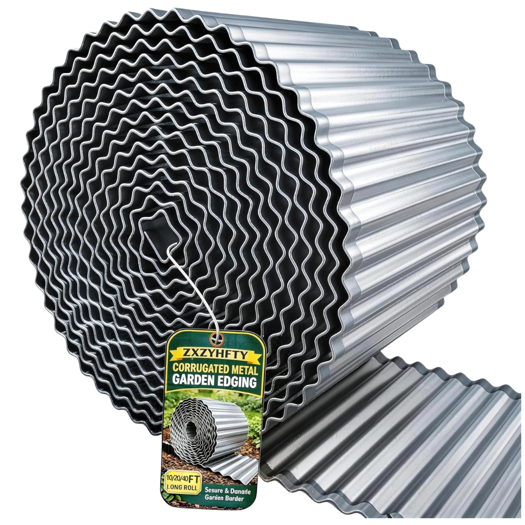 3" X 100ft Corrugated Metal Garden Edging Roll