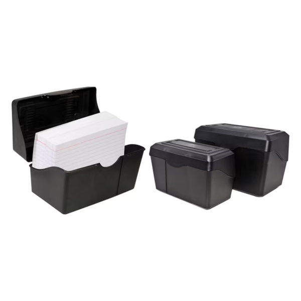 Advantus 5" X 8" Index Card Holder (Black)