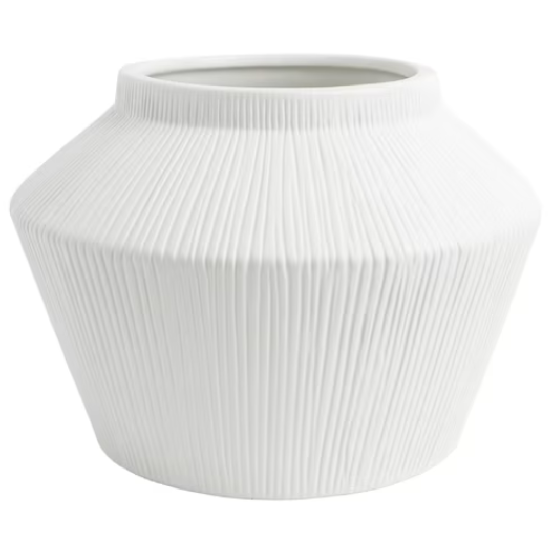 Better Homes & Gardens 6" Angular Short Ceramic Decorative Vase