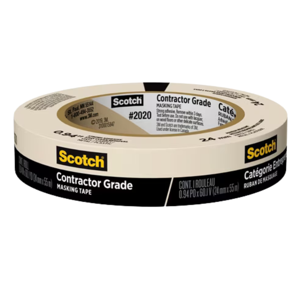 6-Count Scotch 0.94" X 60.1 Yds Contractor Grade Masking Tape Rolls
