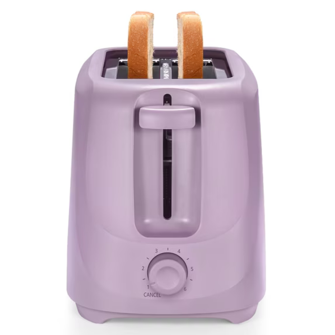 Mainstays 2-Slice Toaster W/ 6 Shade Settings & Removable Crumb Tray