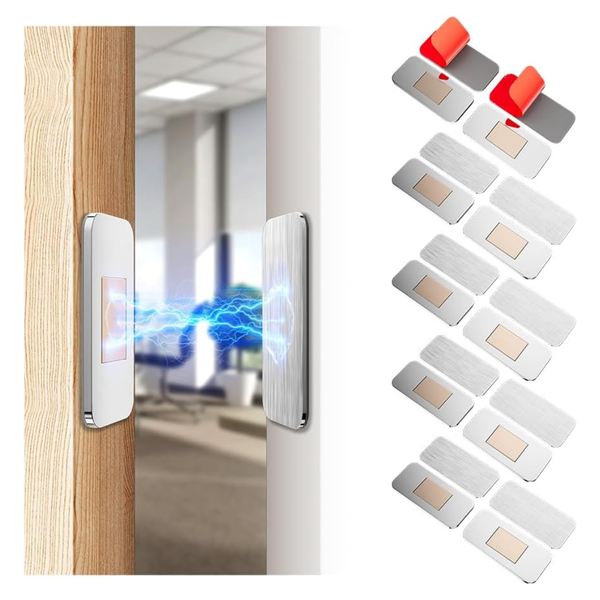 10-Pack Ultra Thin Magnetic Cabinet Door Catches W/ Double-Sided Tape