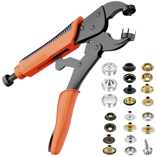 Titoe Heavy Duty Snap Fastener Tool Kit W/ 100 Sets Of Canvas Snaps