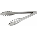 9" Winco Coiled Spring Heavyweight Stainless Steel Utility Tong