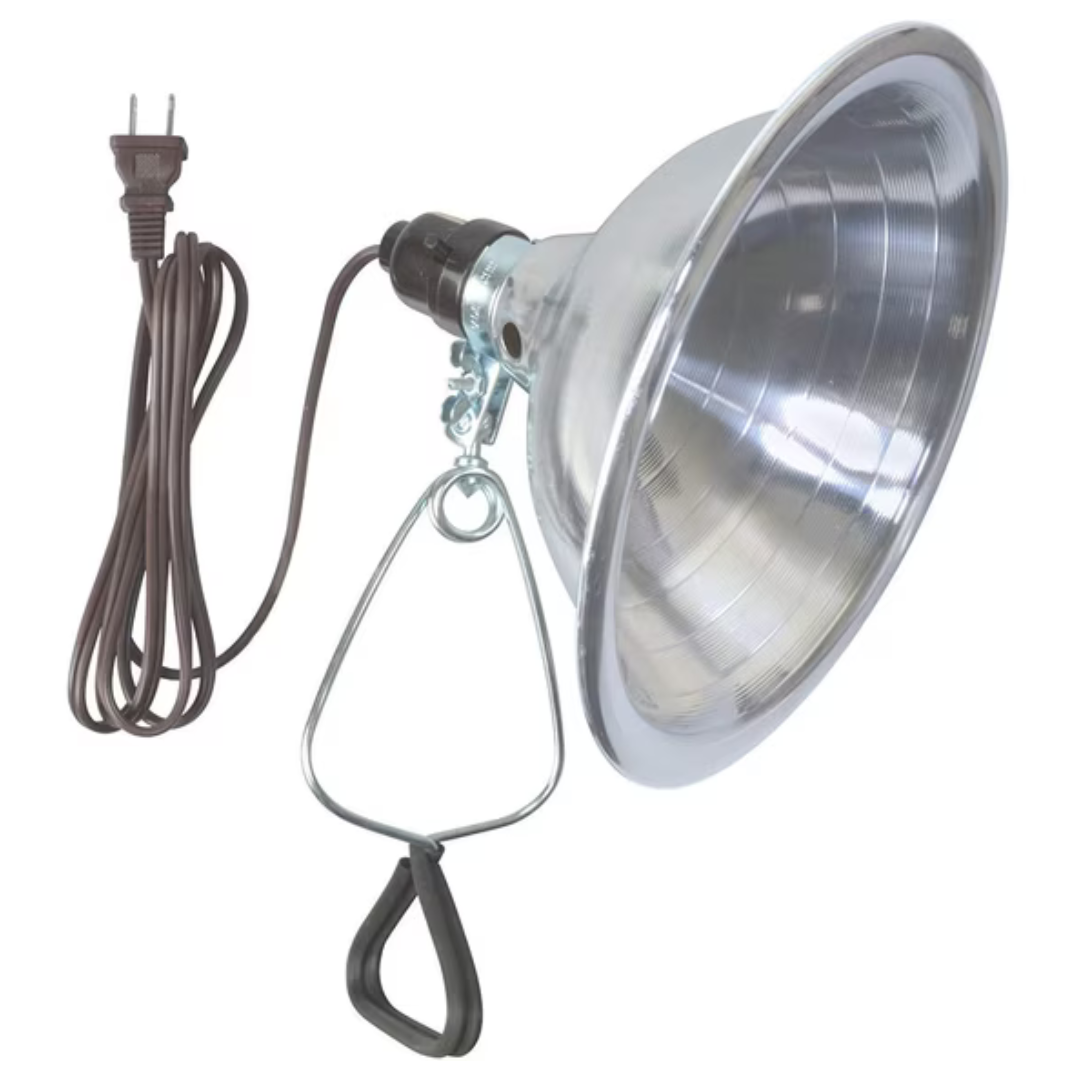 Southwire Woods 18/2-Gauge SPT-2 Hood Clamp Lamp W/ 8.5" Reflector