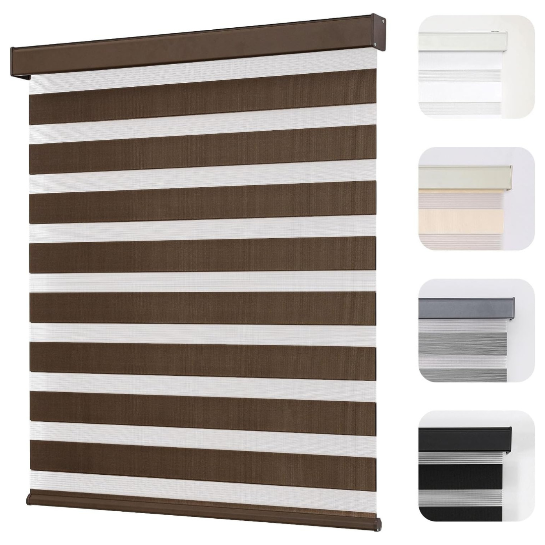 Joydeco Cordless Dual Layer Light Control Roller Shades (Various Colors)