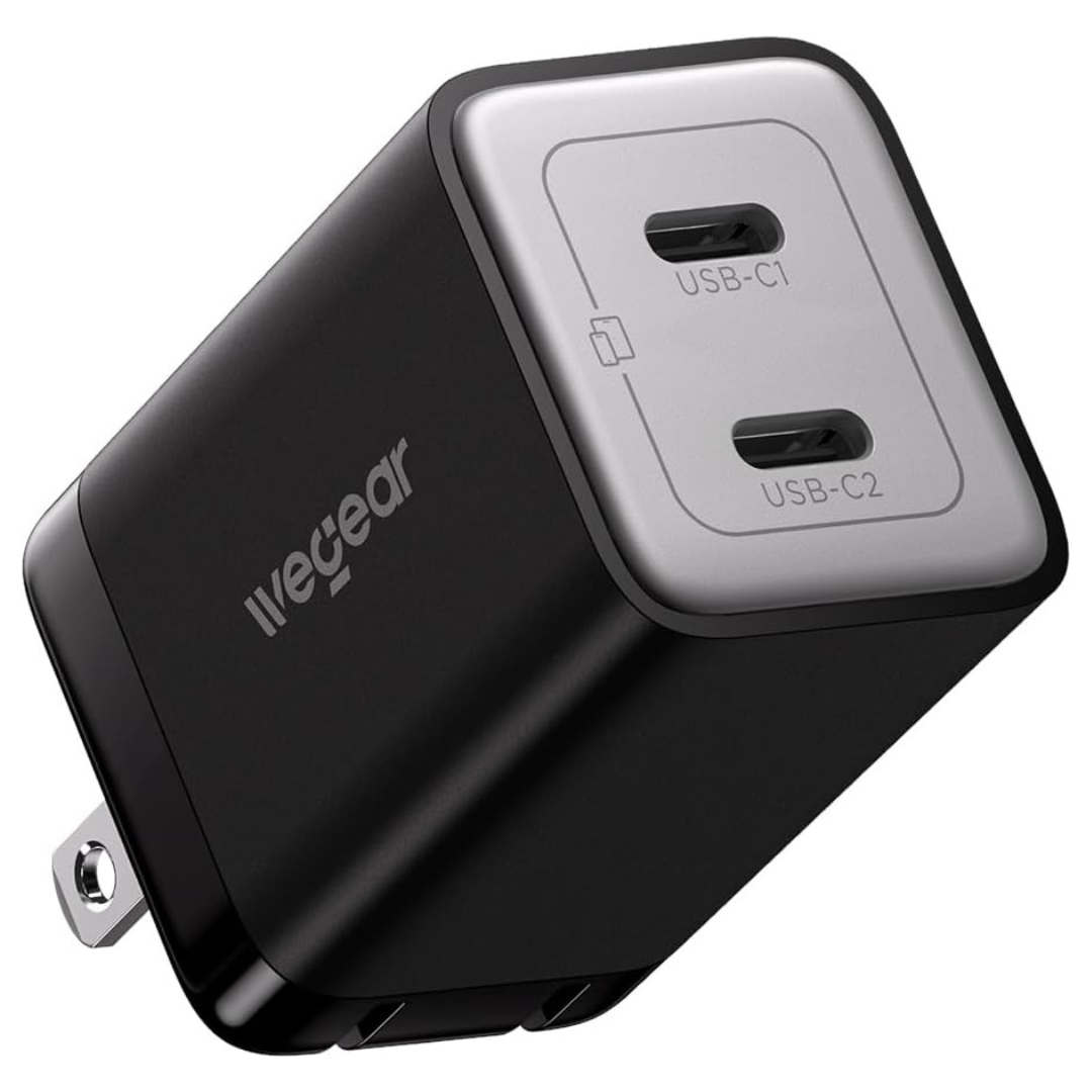 45W Wegear Dual USB-C GaN Wall Charger
