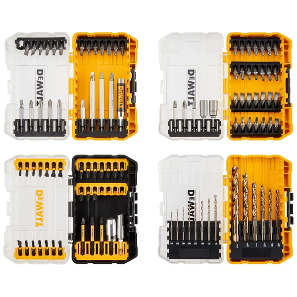 21-Piece Dewalt Titanium Nitride Coated Pilot Point Drill Bit Set