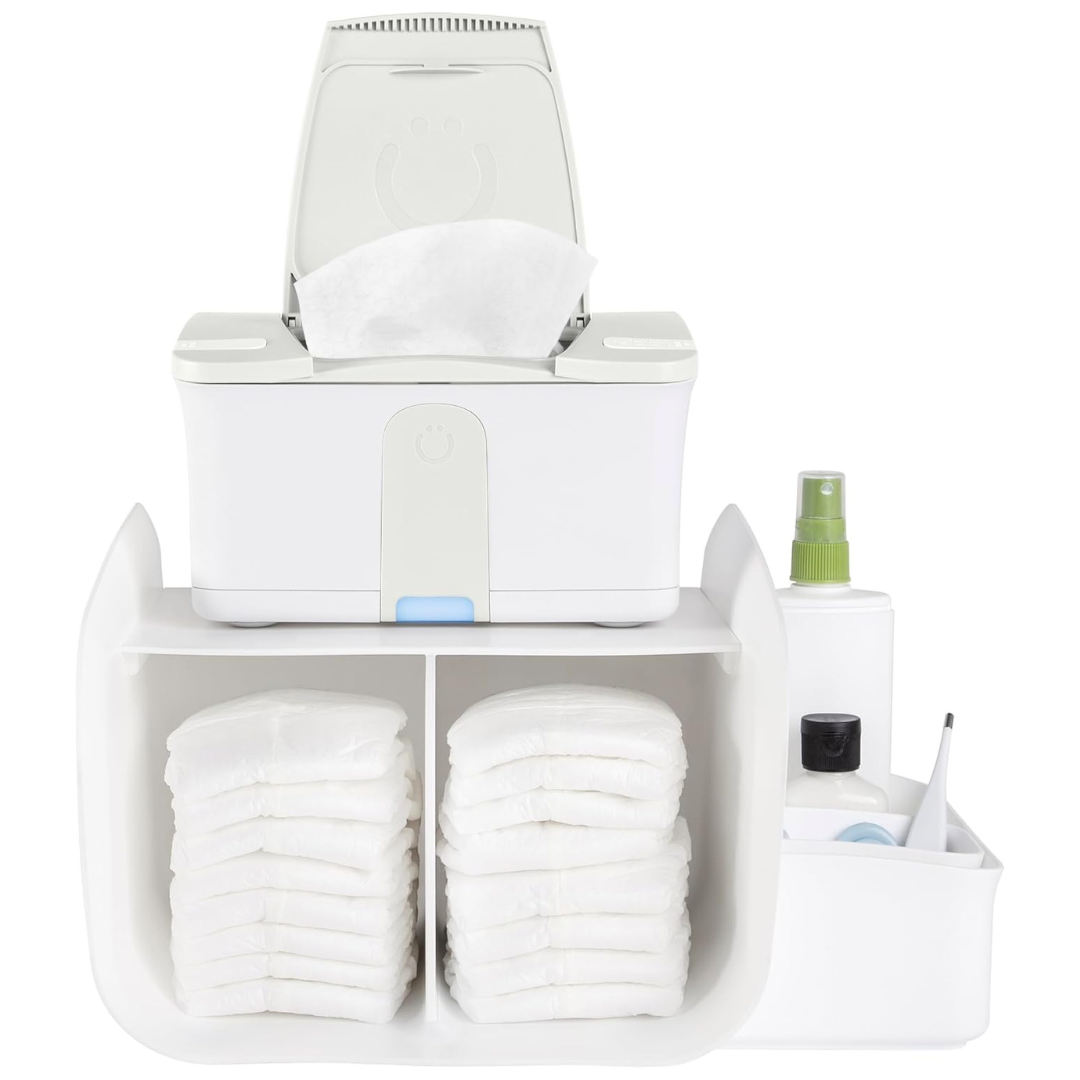Ubbi Tabletop Diaper Caddy (White)
