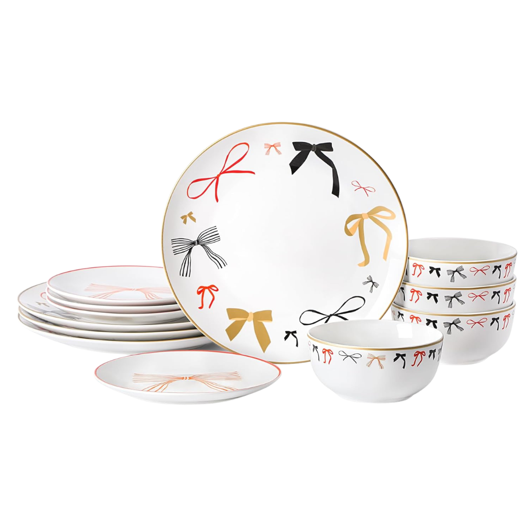 12-Piece Stone Lain Rosie Dinnerware Set