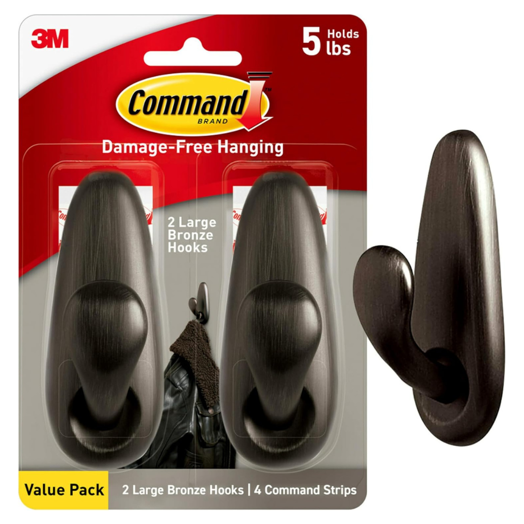 2-Pack Command Forever Classic Large Metal Wall Hooks